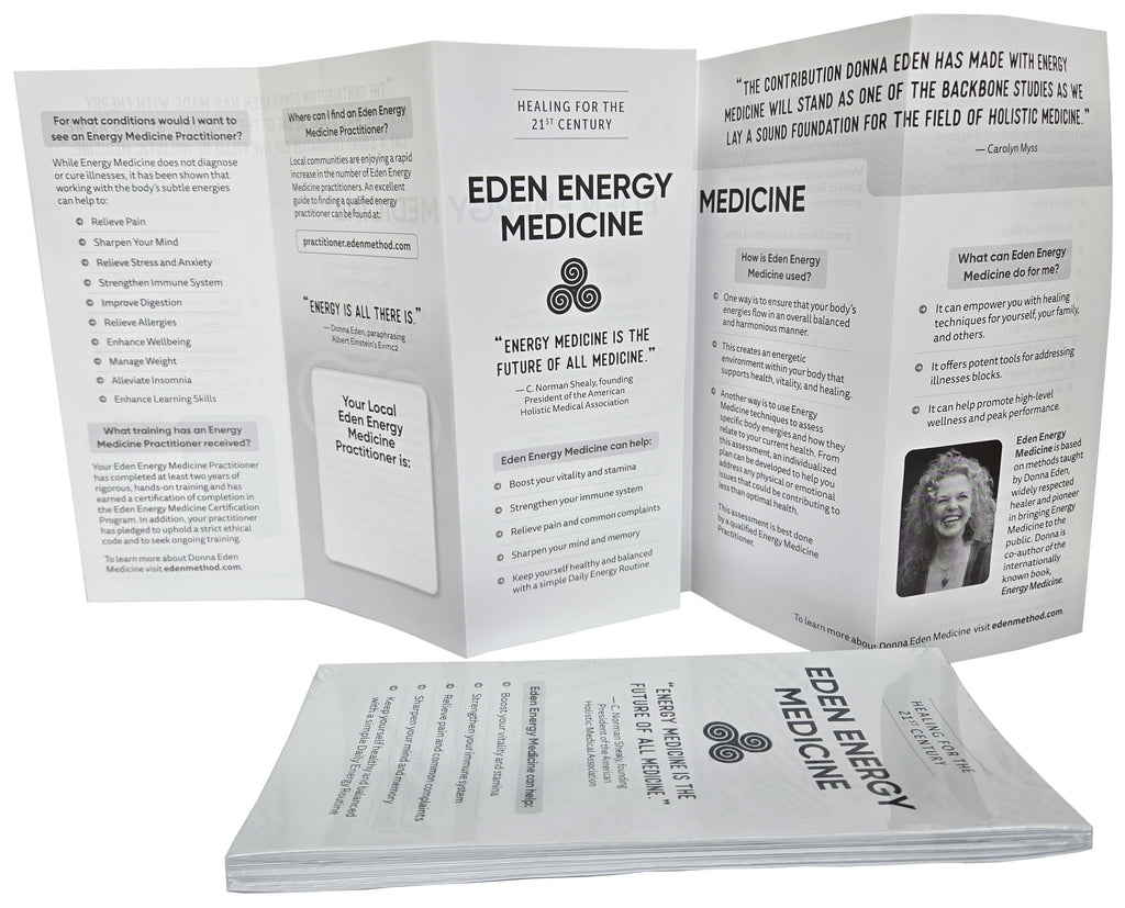 Eden Energy Medicine Tri-Fold Brochure (pack of 25 sku: TRIBRO)